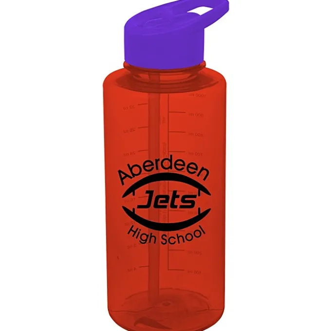 Mountain Bottle with Flip Straw Lid - 36 oz