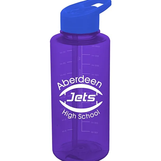 Mountain Bottle with Flip Straw Lid - 36 oz