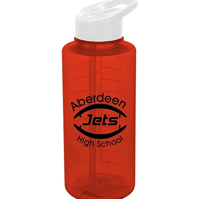Mountain Bottle with Flip Straw Lid - 36 oz