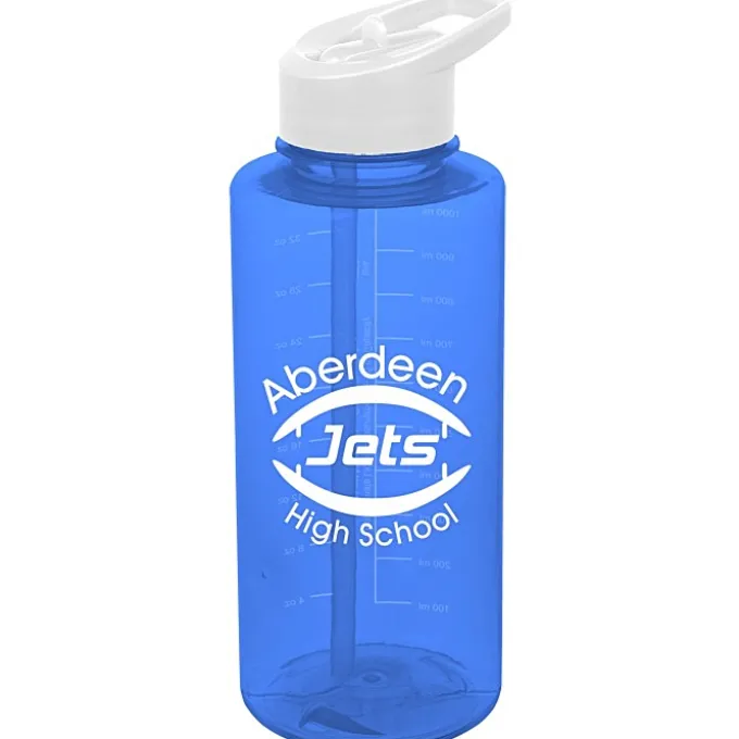 Mountain Bottle with Flip Straw Lid - 36 oz