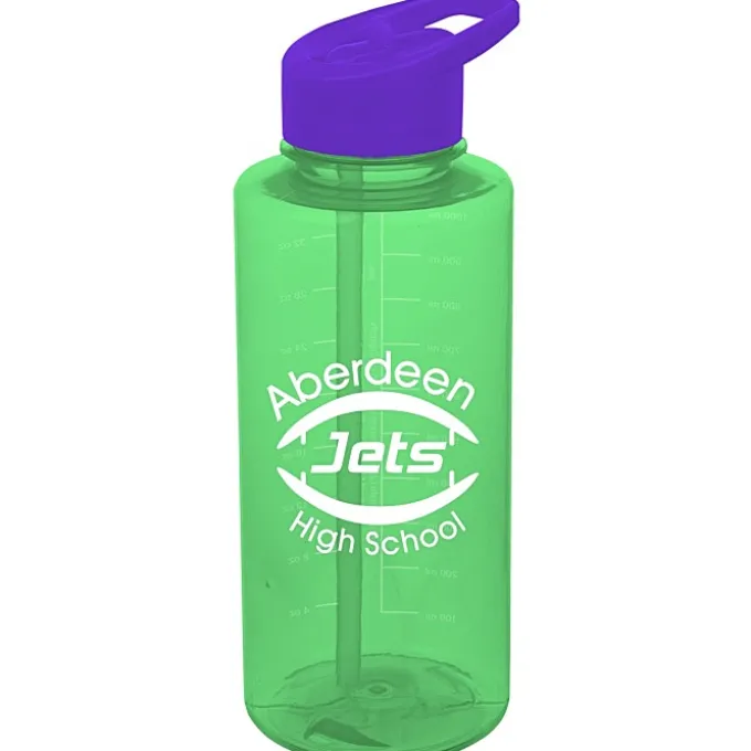 Mountain Bottle with Flip Straw Lid - 36 oz