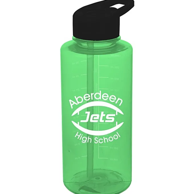 Mountain Bottle with Flip Straw Lid - 36 oz