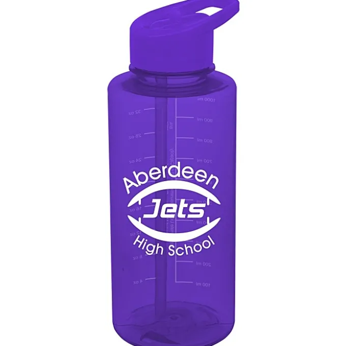 Mountain Bottle with Flip Straw Lid - 36 oz