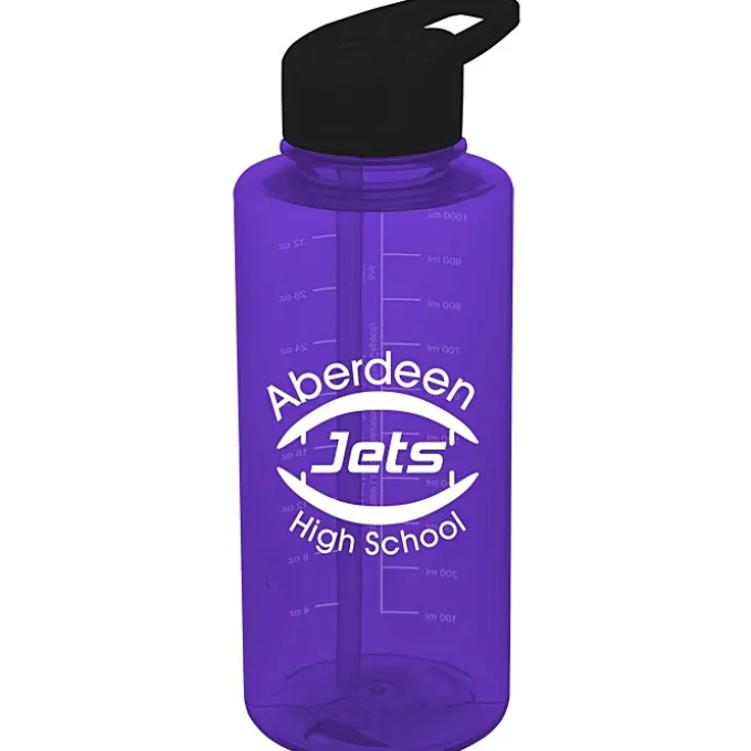 Mountain Bottle with Flip Straw Lid - 36 oz