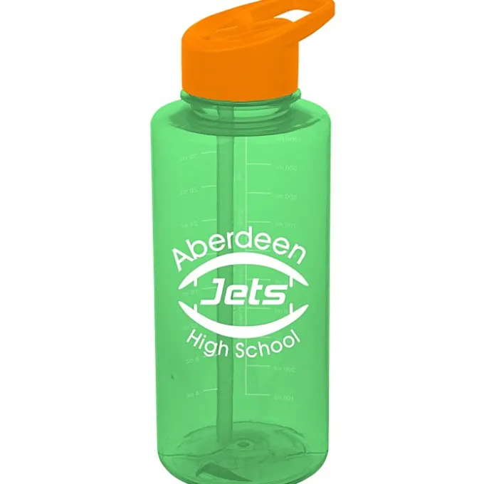 Mountain Bottle with Flip Straw Lid - 36 oz