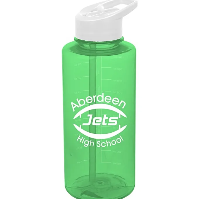 Mountain Bottle with Flip Straw Lid - 36 oz