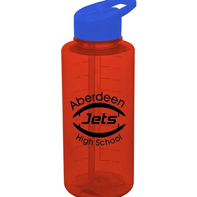 Mountain Bottle with Flip Straw Lid - 36 oz