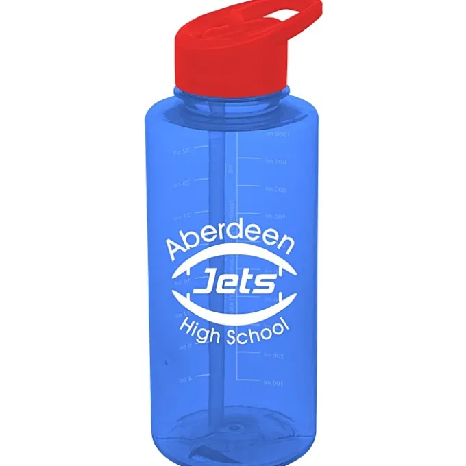 Mountain Bottle with Flip Straw Lid - 36 oz