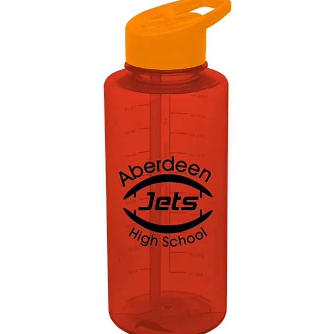 Mountain Bottle with Flip Straw Lid - 36 oz