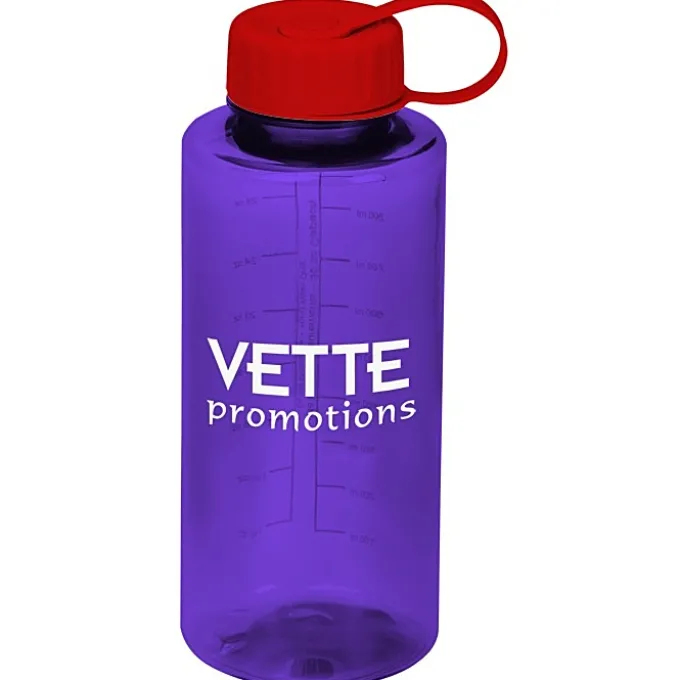 Mountain Bottle with Tethered Lid - 36 oz