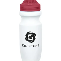 Move-It Bike Bottle with Flip Lid - 20 oz - White - 24 hr