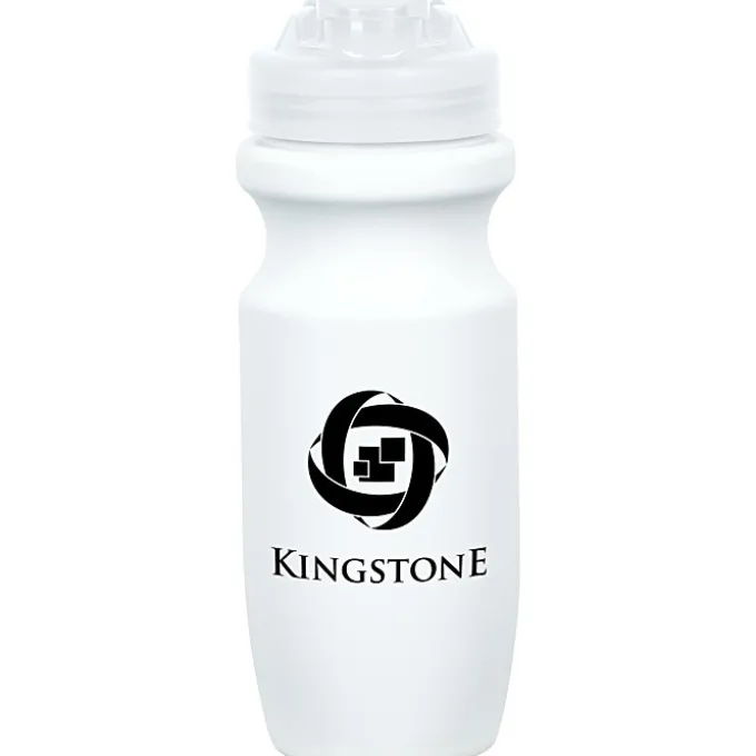 Move-It Bike Bottle with Flip Lid - 20 oz - White - 24 hr