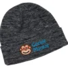 Multi-Melange Knit Beanie with Cuff