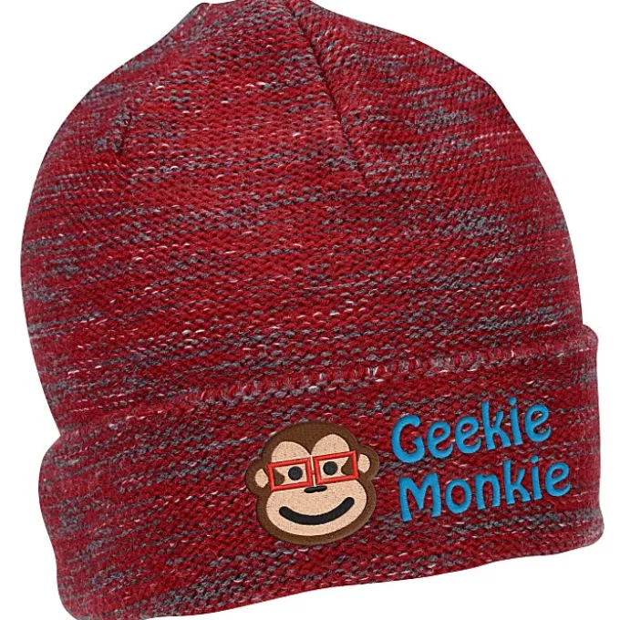 Multi-Melange Knit Beanie with Cuff