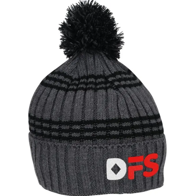 Multi-Stripe Rib Knit Beanie