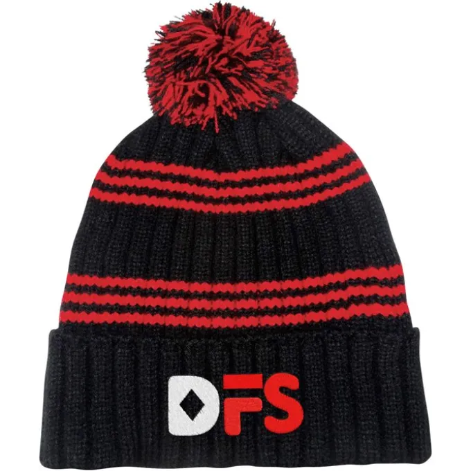 Multi-Stripe Rib Knit Beanie