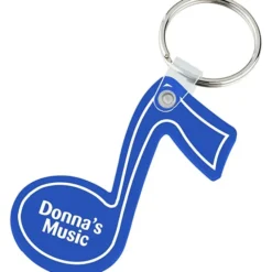 Music Note Soft Keychain - Opaque