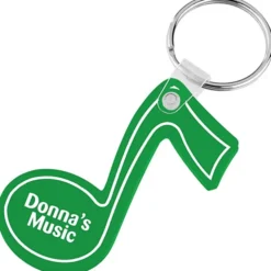 Music Note Soft Keychain - Translucent