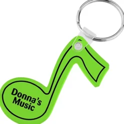 Music Note Soft Keychain - Translucent
