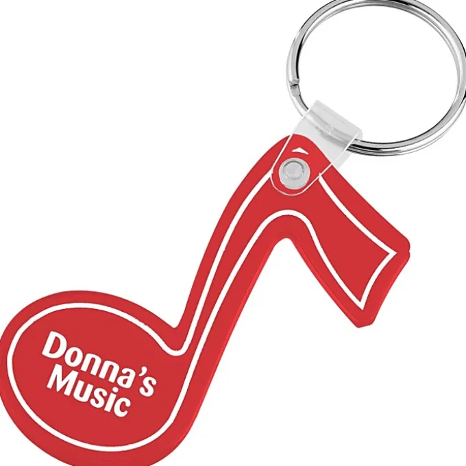 Music Note Soft Keychain - Translucent