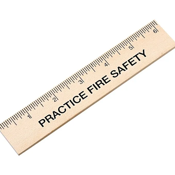 Natural Finish Ruler - 6 inches - 24 hr