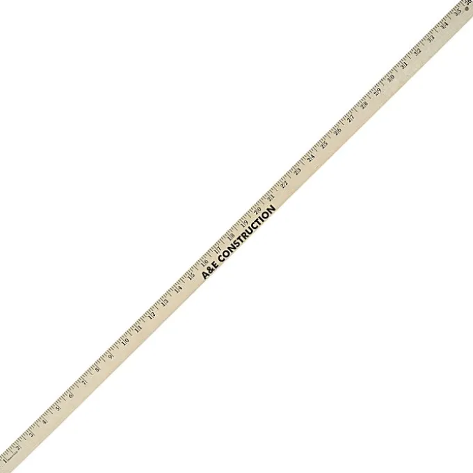 Natural Wood Yardstick - 1 1/8 inches x 1/8 inch