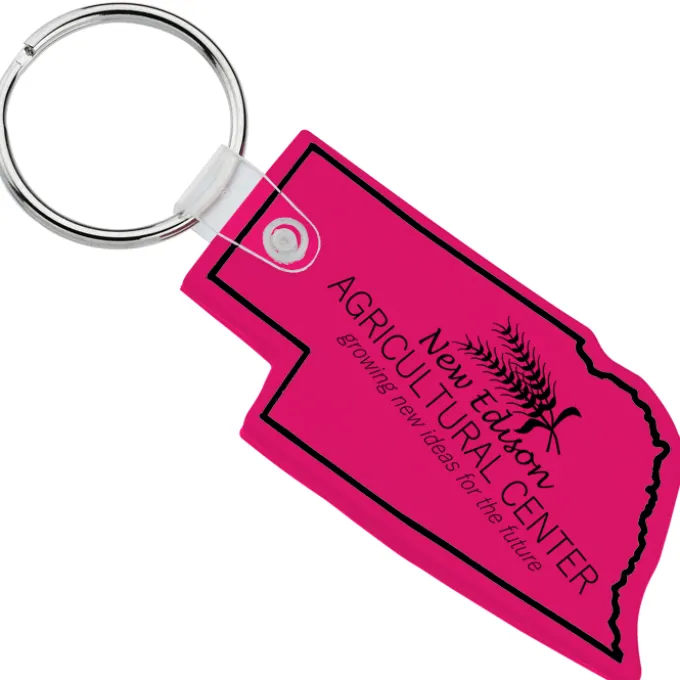 Nebraska Soft Keychain - Translucent