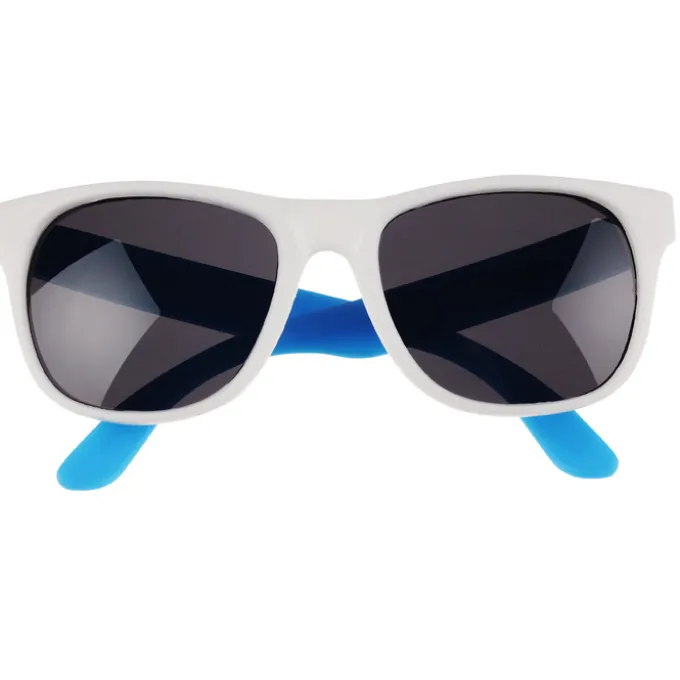 Neon Sunglasses with White Frames