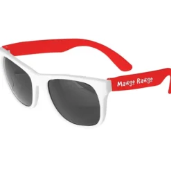 Neon Sunglasses with White Frames