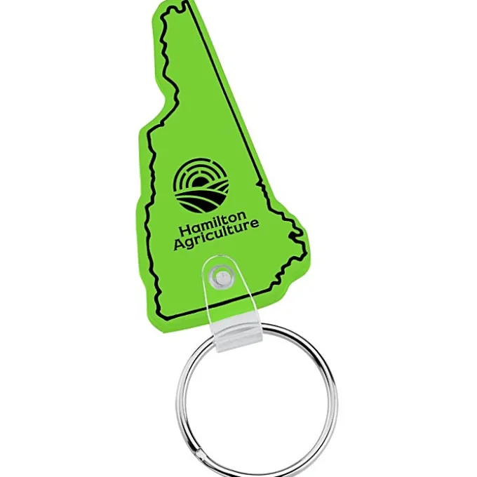 New Hampshire Soft Keychain - Translucent