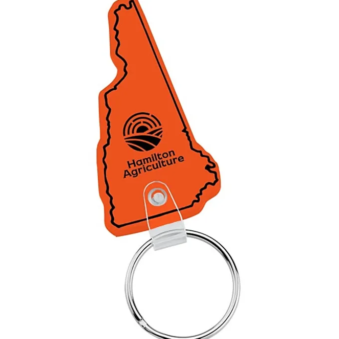 New Hampshire Soft Keychain - Translucent