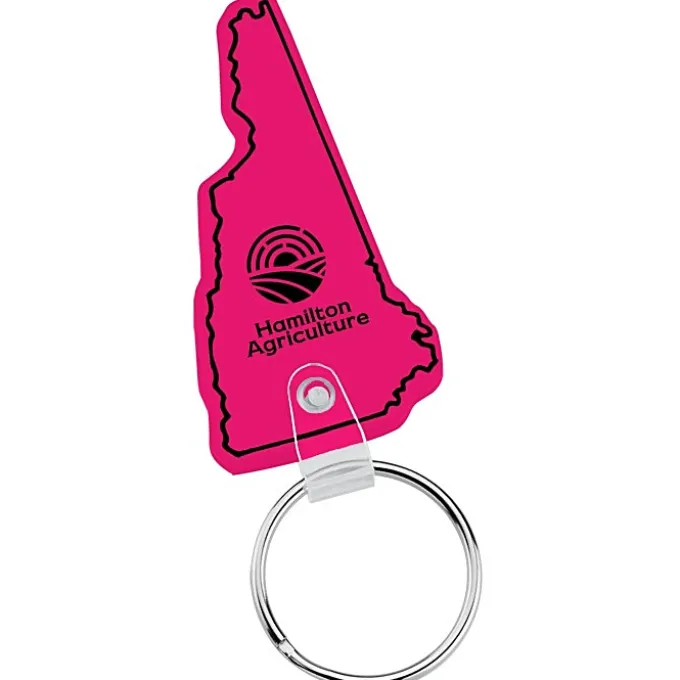 New Hampshire Soft Keychain - Translucent