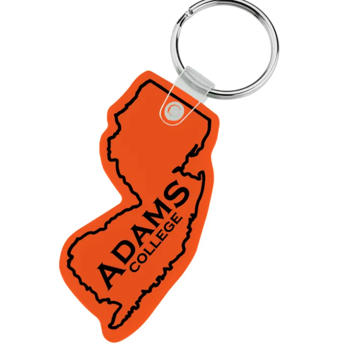 New Jersey Soft Keychain - Translucent