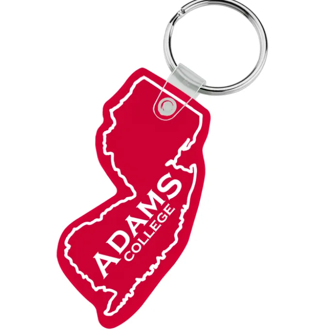New Jersey Soft Keychain - Translucent