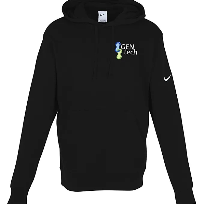 Nike Club Fleece Sleeve Swoosh Pullover Hoodie - Men's - Embroidered