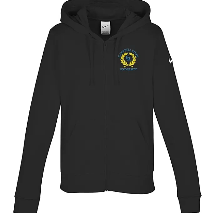 Nike Club Fleece Sleeve Swoosh Full-Zip Hoodie - Ladies'