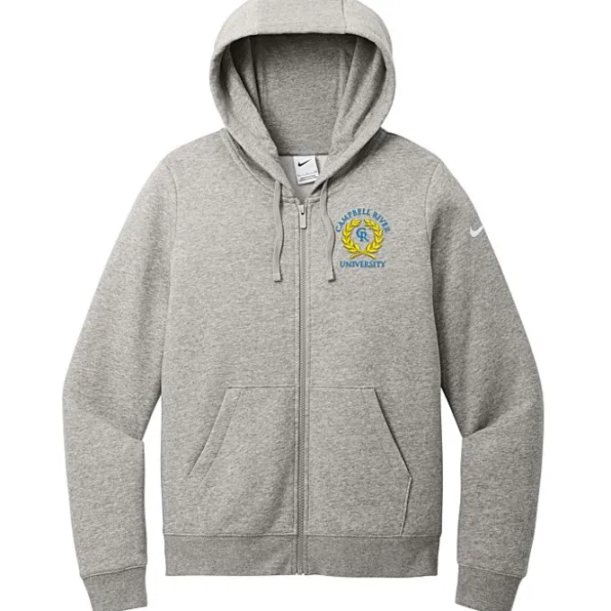 Nike Club Fleece Sleeve Swoosh Full-Zip Hoodie - Ladies'