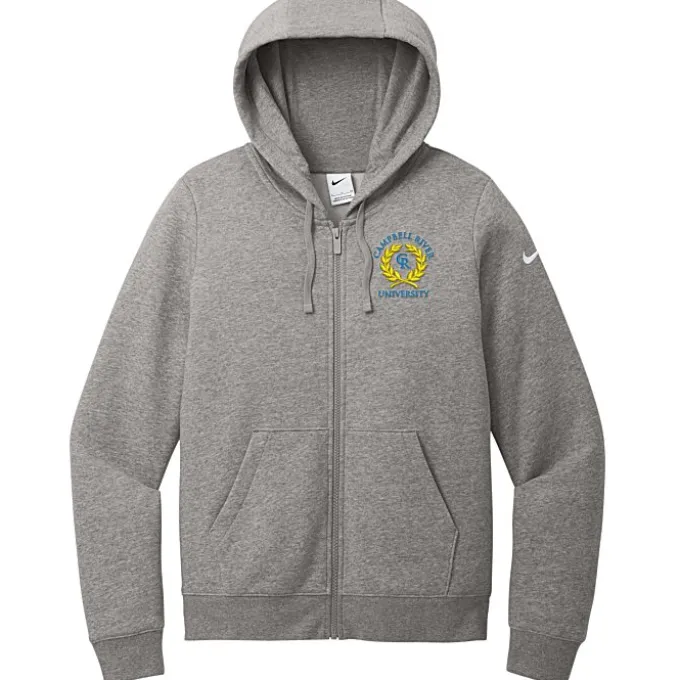 Nike Club Fleece Sleeve Swoosh Full-Zip Hoodie - Ladies'