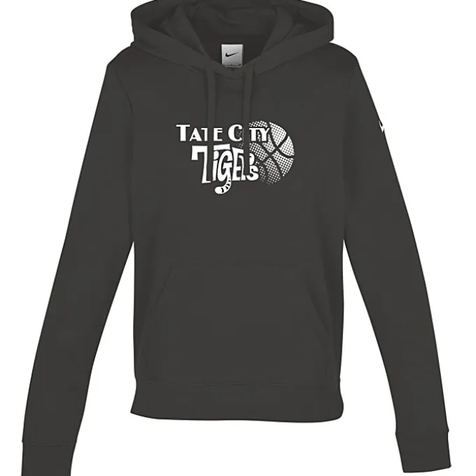 Nike Club Fleece Sleeve Swoosh Pullover Hoodie - Ladies' - Screen