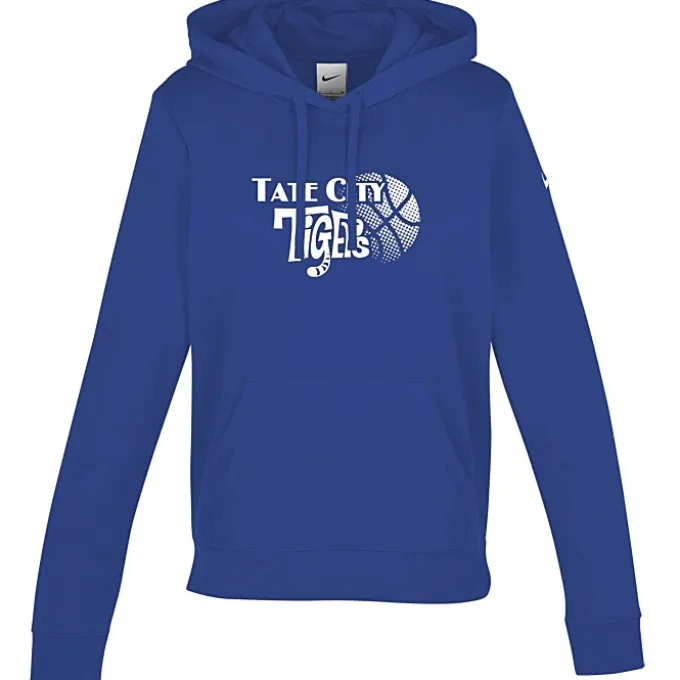 Nike Club Fleece Sleeve Swoosh Pullover Hoodie - Ladies' - Screen
