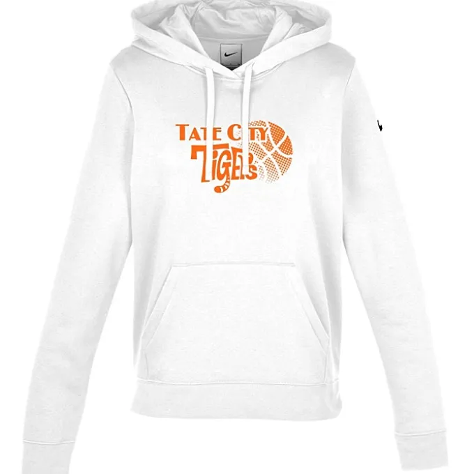 Nike Club Fleece Sleeve Swoosh Pullover Hoodie - Ladies' - Screen