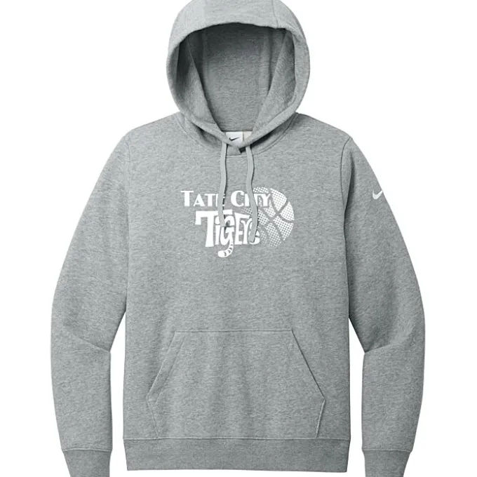 Nike Club Fleece Sleeve Swoosh Pullover Hoodie - Ladies' - Screen