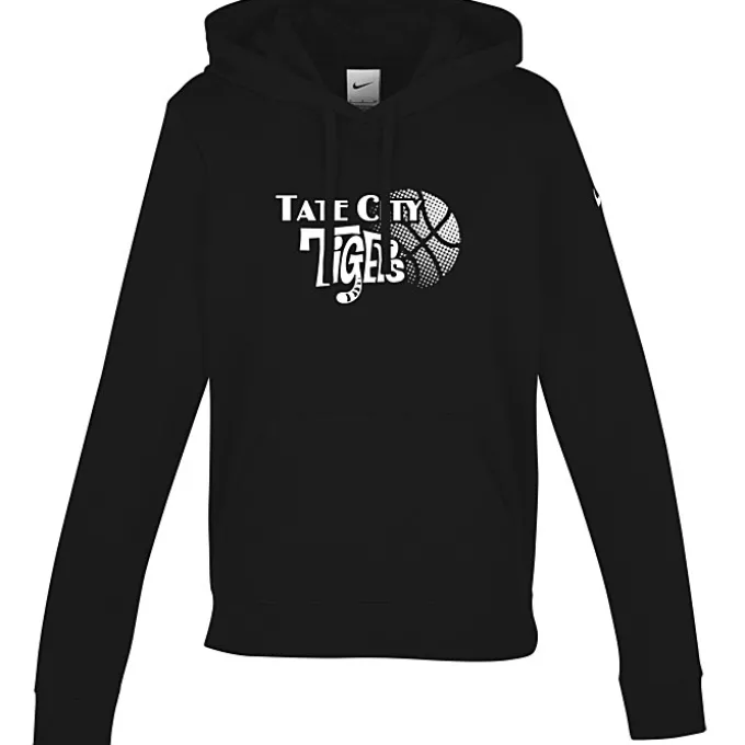 Nike Club Fleece Sleeve Swoosh Pullover Hoodie - Ladies' - Screen
