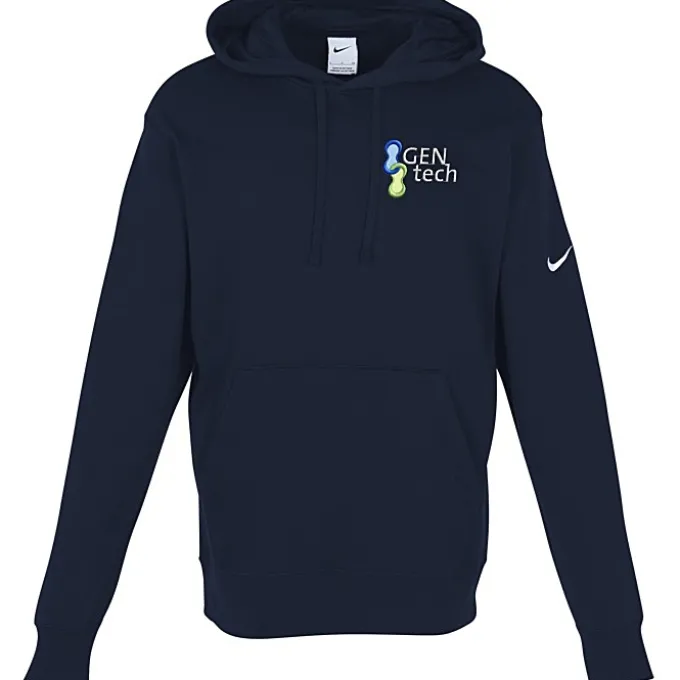 Nike Club Fleece Sleeve Swoosh Pullover Hoodie - Men's - Embroidered - 24 hr
