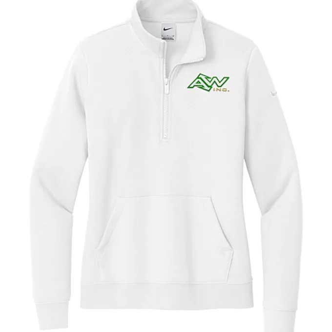 Nike Club Fleece Sleeve Swoosh 1/2-Zip Pullover - Ladies'