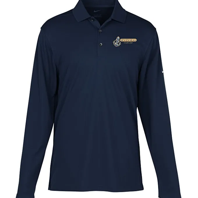 Nike Performance Tech Pique LS Polo 2.0 - Men's - 24 hr