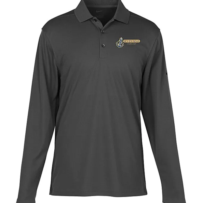 Nike Performance Tech Pique LS Polo 2.0 - Men's - 24 hr