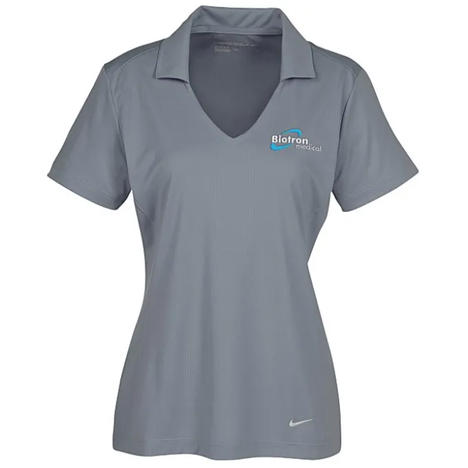 Nike Performance Vertical Mesh Polo - Ladies' - Embroidered - 24 hr