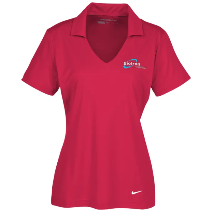 Nike Performance Vertical Mesh Polo - Ladies' - Embroidered - 24 hr