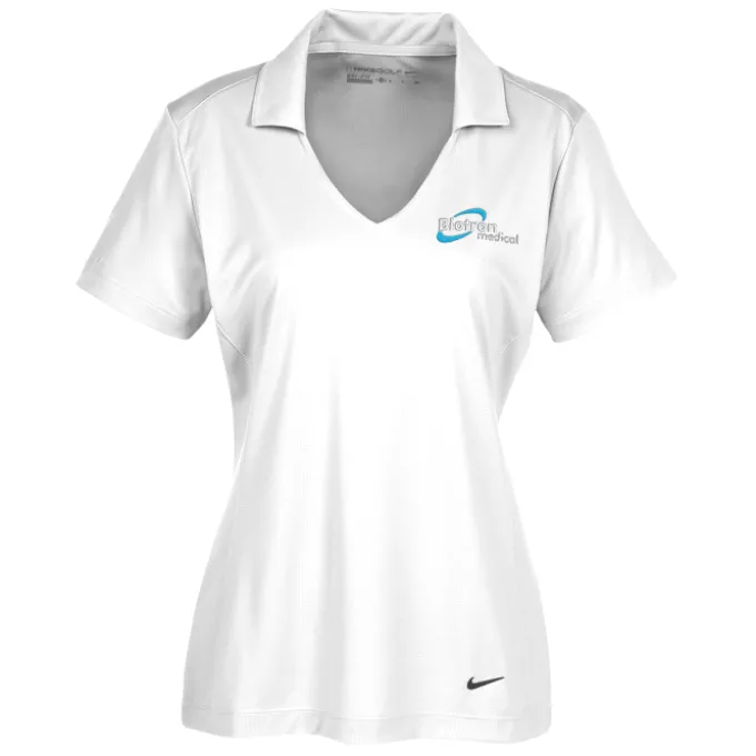 Nike Performance Vertical Mesh Polo - Ladies' - Embroidered - 24 hr